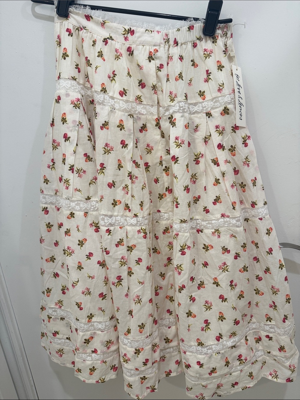 For Love & Lemons Adahlia Floral Skirt